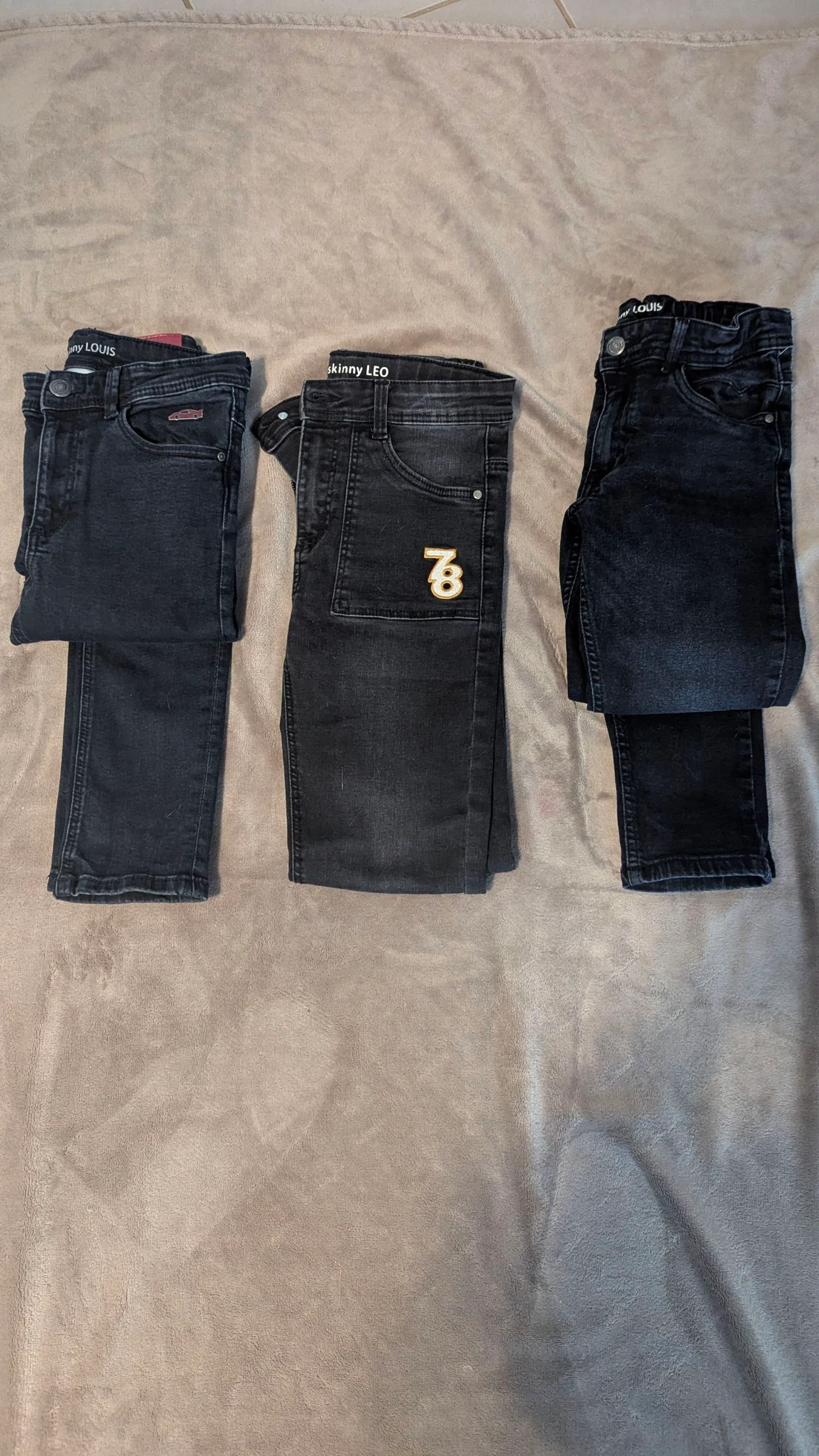 Lote de tres jeans con detalle de cinta – photo 2